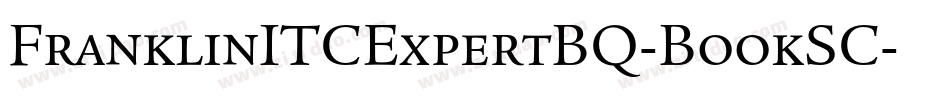 FranklinITCExpertBQ-BookSC字体转换