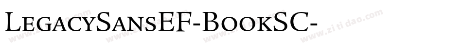 LegacySansEF-BookSC字体转换