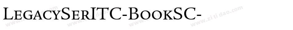 LegacySerITC-BookSC字体转换