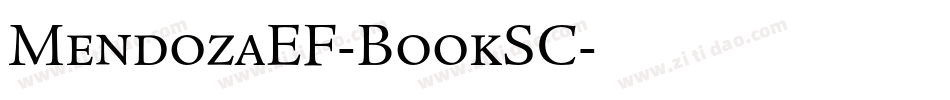 MendozaEF-BookSC字体转换