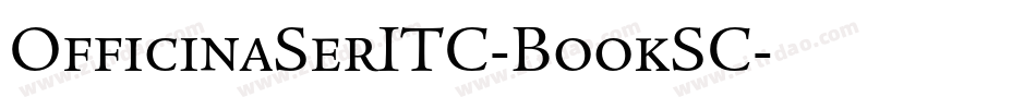 OfficinaSerITC-BookSC字体转换