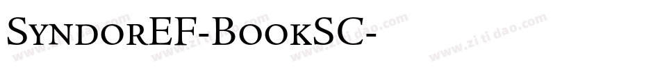 SyndorEF-BookSC字体转换