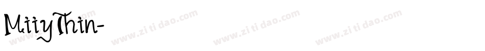MiiyThin字体转换