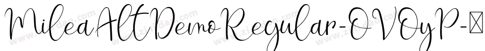 MileaAltDemoRegular-OVOyP字体转换
