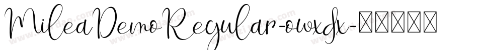 MileaDemoRegular-owxdx字体转换