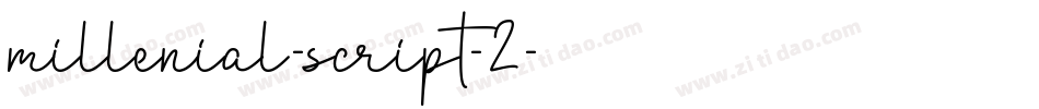 millenial-script-2字体转换