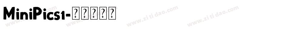 MiniPics1字体转换