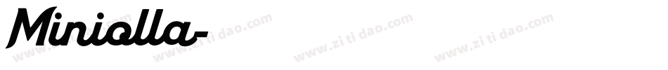 Miniolla字体转换