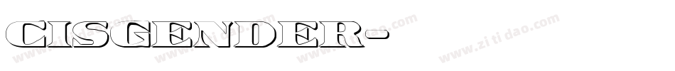 Cisgender字体转换