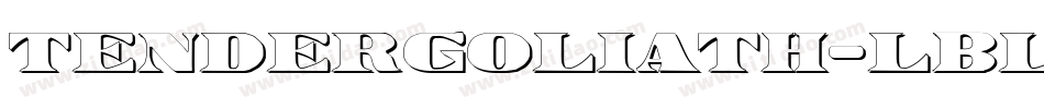 TenderGoliath-lBLy字体转换