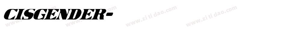 Cisgender字体转换