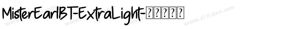 MisterEarlBT-ExtraLight字体转换
