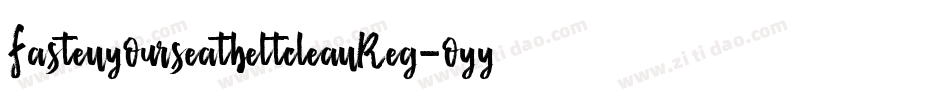 FastenyourseatbeltcleanReg-oyyV字体转换