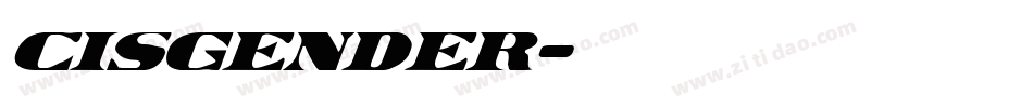Cisgender字体转换