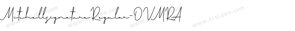 MitchellsignatureRegular-OVMRA字体转换
