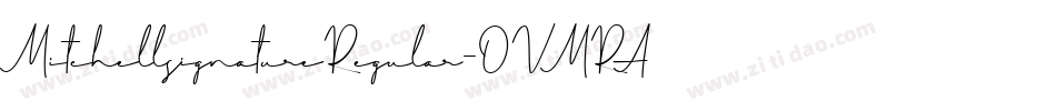 MitchellsignatureRegular-OVMRA字体转换