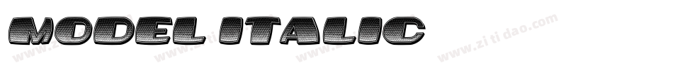Model-Italic字体转换