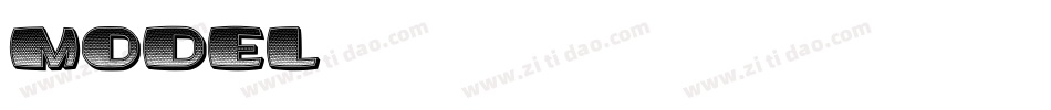 Model字体转换