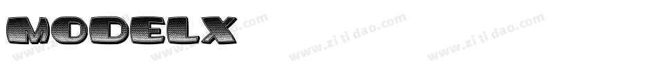 modelX字体转换