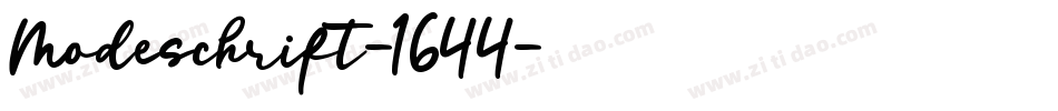 Modeschrift-1644字体转换