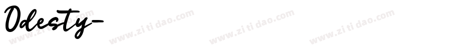 Odesty字体转换