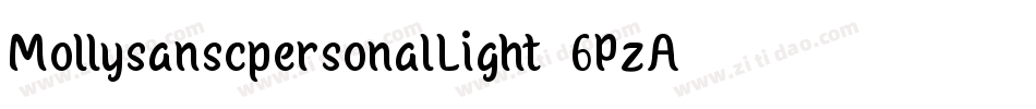 MollysanscpersonalLight-6PzA字体转换