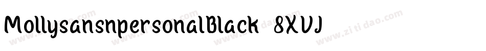 MollysansnpersonalBlack-8XVJ字体转换
