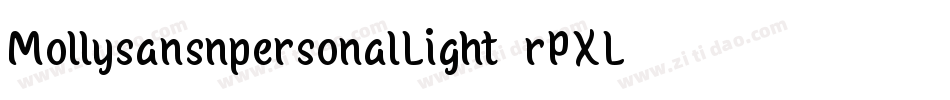 MollysansnpersonalLight-rPXL字体转换