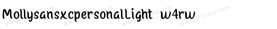 MollysansxcpersonalLight-w4rw字体转换
