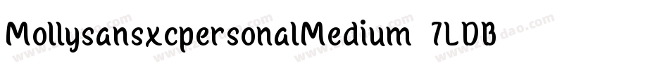MollysansxcpersonalMedium-7LDB字体转换