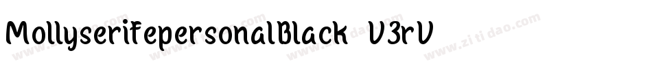 MollyserifepersonalBlack-V3rV字体转换