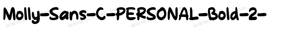Molly-Sans-C-PERSONAL-Bold-2字体转换