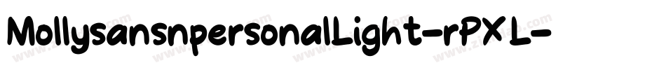 MollysansnpersonalLight-rPXL字体转换