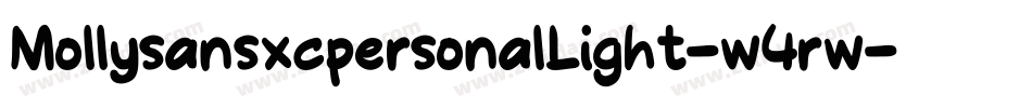 MollysansxcpersonalLight-w4rw字体转换