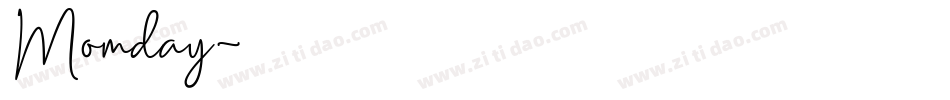 Momday字体转换