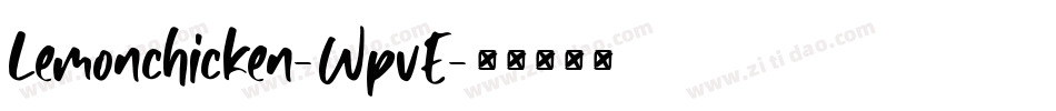 Lemonchicken-WpvE字体转换