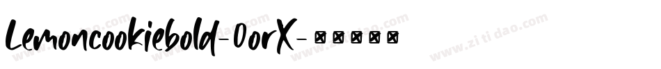 Lemoncookiebold-0orX字体转换