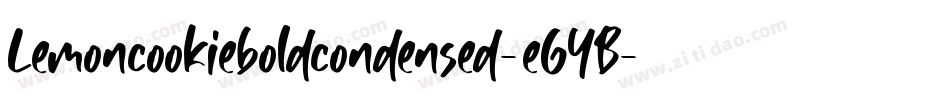 Lemoncookieboldcondensed-eGYB字体转换