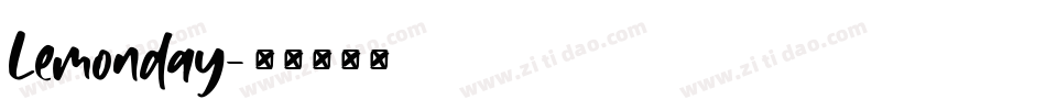 Lemonday字体转换