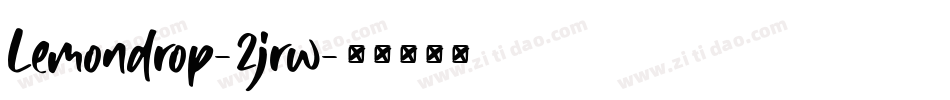 Lemondrop-2jrw字体转换