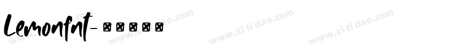Lemonfnt字体转换