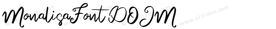MonalisaFont-DOJM9字体转换