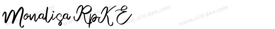 Monalisa-RpK0E字体转换