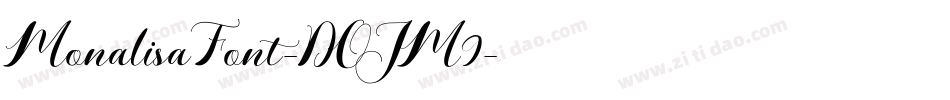 MonalisaFont-DOJM9字体转换