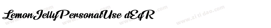 LemonJellyPersonalUse-dEqR字体转换
