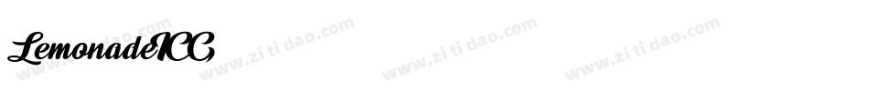 LemonadeICG字体转换