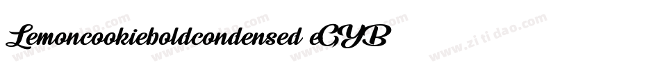 Lemoncookieboldcondensed-eGYB字体转换