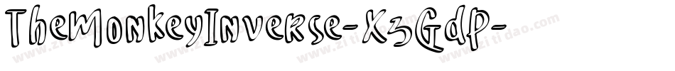 TheMonkeyInverse-X3GdP字体转换