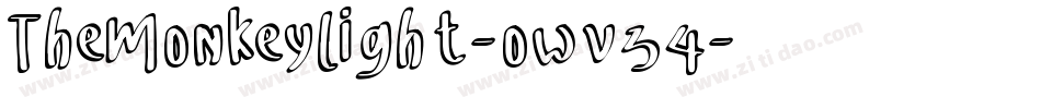 TheMonkeyLight-owv34字体转换