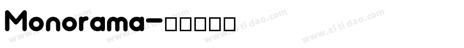 Monorama字体转换